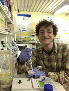 Dylan Hutchison measures the concentration of DNA from a qPCR product on a biophotometer in a lab at Częstochowa University of Technology in Częstochowa, Poland. Dylan Hutchison measures the concentration of DNA from a qPCR product on a biophotometer in a lab at Częstochowa University of Technology in Częstochowa, Poland.